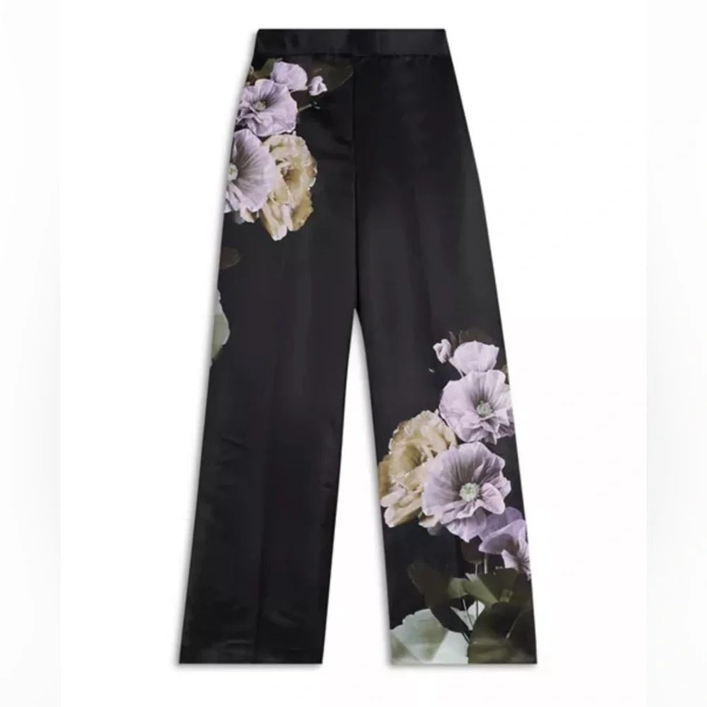 Ted Baker London Nayaat High Waisted Wide Leg Trousers - Picture 3 of 5